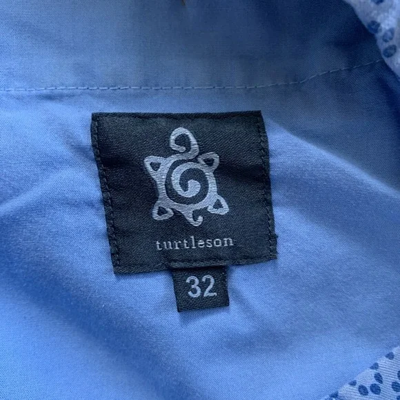 Turtleson Golf Shorts All Over Print Men's Size 32 Blue 9" inseam - Picture 3 of 8